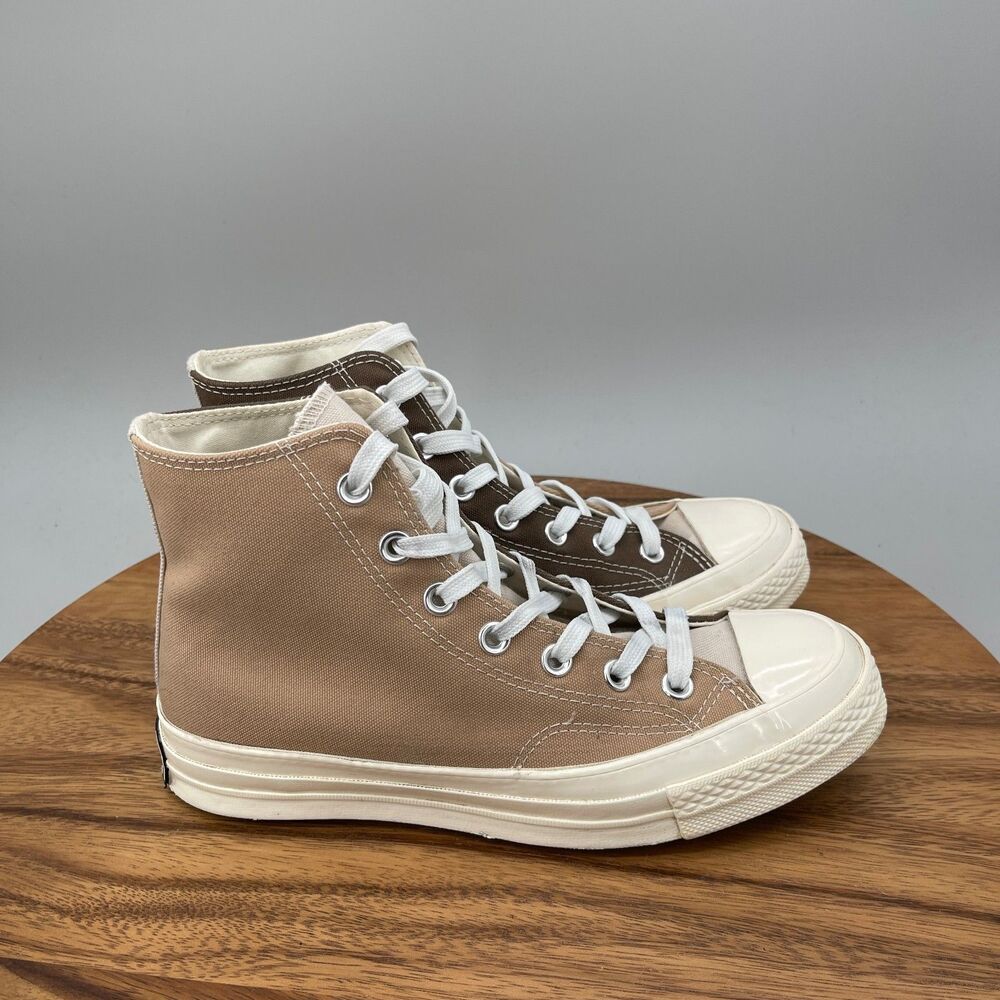 Converse Chuck 70 HI Tri Panel Block Shoes Womens Size 8 Brown Casual Skate